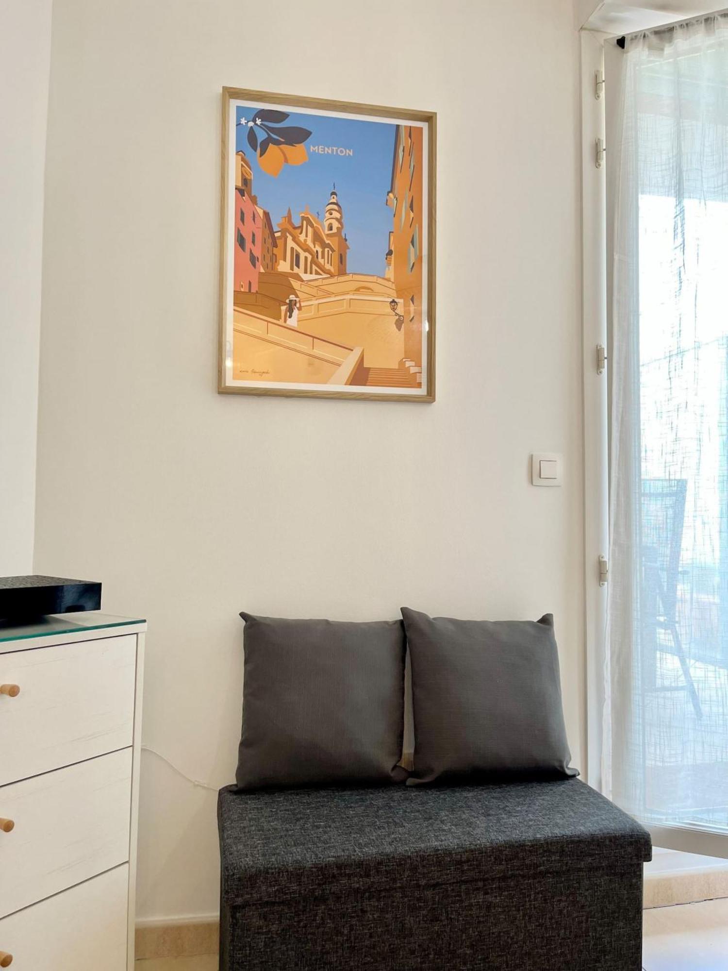 'La Villa Melanie' Neuf, Equipe, Terrasse, Centre Menton Ngoại thất bức ảnh